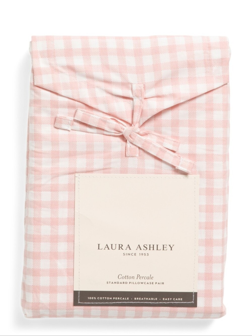 Pink Gingham Pillowcases Cottagecore Country Coquette Prairie Farmhouse Standard